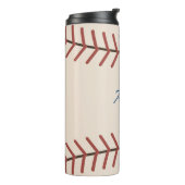 Personalized Vintage Baseball Coffee Tumbler Gift Thermosbeker (Gedraaid links)