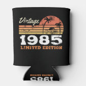 Personalized Vintage Birthday  Blikjeskoeler (Achterkant)