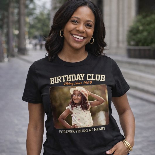 Personalized Vintage Birthday Shirt, Custom Photo T-shirt