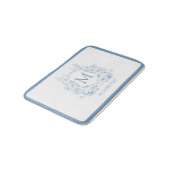 Personalized Vintage Blue Bath Mat (Gekanteld)