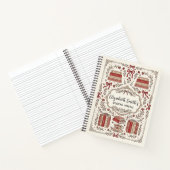 Personalized Vintage Coquette Reading Journal Notitieboek (Binnen)