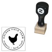 Personalized Vintage Family Chicken Egg Rubberstempel (Gestempeld)