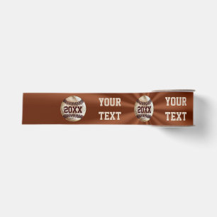 PERSONALIZED Vintage Honkbal Lint YOUR TEXT