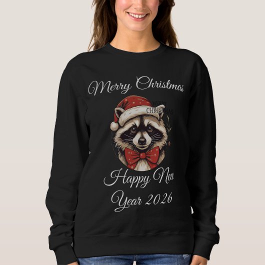 Personalized Vintage Panda Christmas Retro Holiday Trui (Voorkant)