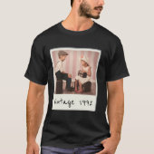 personalized Vintage Photo And Year Custom T-shirt (Voorkant)