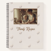 Personalized Vintage Photo Recipe Journal Notitieboek (Voorkant)