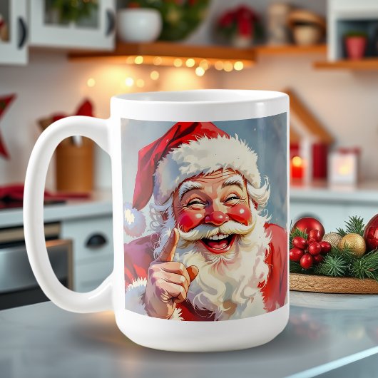 Personalized Vintage Santa Claus Christmas Koffiemok