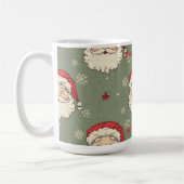 Personalized Vintage Santa Claus Koffiemok (Links)