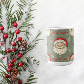 Personalized Vintage Santa Claus Koffiemok