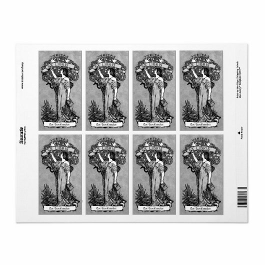 Personalized Vintage Woman Etiket (Full Sheet)