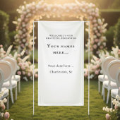 Personalized Vinyl Wedding Welcome Sign Spandoek