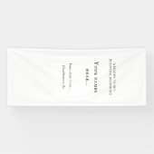 Personalized Vinyl Wedding Welcome Sign Spandoek (Horizontaal)