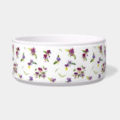 Personalized Violet Purple Floral Voerbakje (Links)
