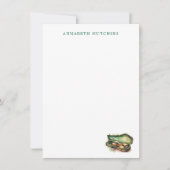Personalized Violin Stationery Note Cards Notitiekaartje (Voorkant)