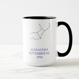 Personalized Virgo Constellation Mug - Custom Star Mok