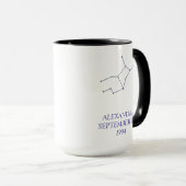 Personalized Virgo Constellation Mug - Custom Star Mok (Voorkant rechts)