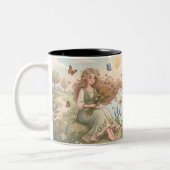 Personalized Virgo Zodiac Mug Tweekleurige Koffiemok (Links)
