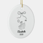 Personalized Volleyball Ornament Youth Volleyball (Rechts)