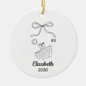 Personalized Volleyball Ornament Youth Volleyball (Voorkant)
