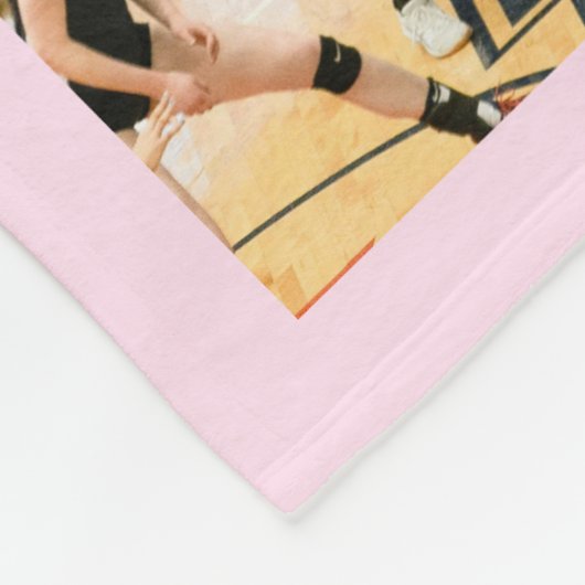 Personalized Volleyball Senior Night Keepsake Fleece Deken (Hoek)