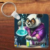 PERSONALIZED VRIENDELIJKE PANDA TOVERDRANK MAKEN S SLEUTELHANGER (Voorkant)