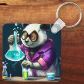 PERSONALIZED VRIENDELIJKE PANDA TOVERDRANK MAKEN S SLEUTELHANGER (Achterkant)
