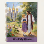 Personalized 'Walk with Me' Christian LDS Planner4 Planner (Voorkant)