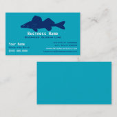Personalized Walleye Fishing Guide / Charter  Visitekaartje (Voorkant / Achterkant)
