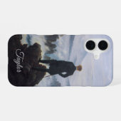 Personalized Wanderer – Caspar David Friedrich iPhone 16 Hoesje (Achterkant horizontaal)