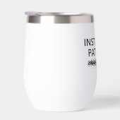 personalized water bottle, installing patience (Rechts)