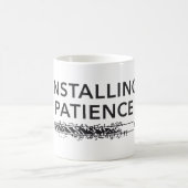 personalized water bottle, installing patience koffiemok (Center)