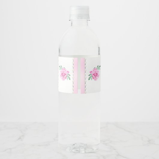 Personalized Water Bottle Labels for Birthday, ANY Waterfles Etiket (Achterkant)