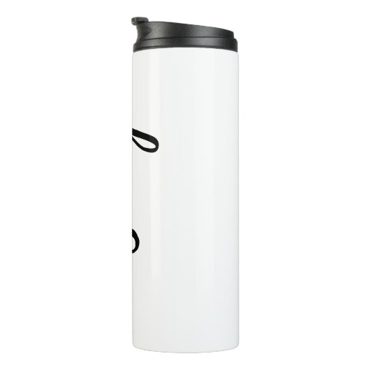 Personalized Water Bottle with Straw – Custom Name Thermosbeker (Geroteerd rechts)