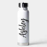 Personalized Water Bottle with Straw – Custom Name Waterfles<br><div class="desc">Stay hydrated in style with this Personalized Water Bottle with Straw, customized with a name for a truly special touch. 💧🥤 Perfect for school, camp, daycare, sports, or everyday use, this reusable bottle makes hydration fun and personal. A thoughtful gift for kids or students, it helps keep drinks easily accessible...</div>
