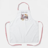 Personalized Watercolor Baker Pastry Chef Schort (Voorkant)