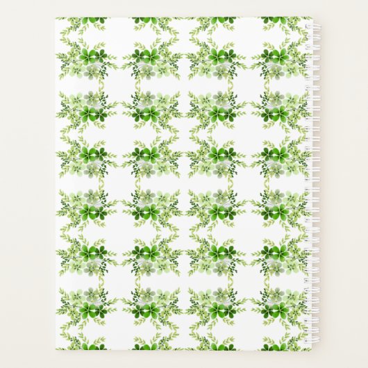 Personalized Watercolor Botanical Planner (Achterkant)