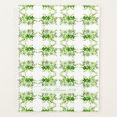 Personalized Watercolor Botanical Planner (Voorkant)