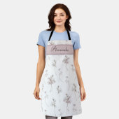 Personalized Watercolor Botanical Schort (Gedragen)