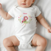 Personalized Watercolor Fairy Baby Girl Bodysuit