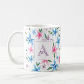 Personalized Watercolor Floral Koffiemok (Links)