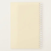 Personalized watercolor floral  planner (Achterkant)