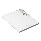 Personalized Watercolor Hydrangea Notitieblok (Schuin)