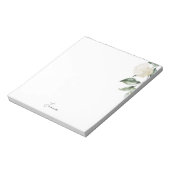 Personalized Watercolor Hydrangea Notitieblok (Linkerzijde)