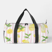 Personalized Watercolor Lemonade Cupcake Stripe Plunjezak (Achterkant)