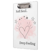 Personalized Watercolor Line Art Clipboard Klembord (Links)