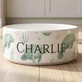 Personalized Watercolor Manatee Pet Bowl Voerbakje