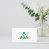Personalized Watercolor Modern Business Card Visitekaartje (Staand voorkant)