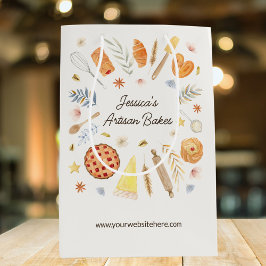 Personalized Watercolor Pastry Baking Bakery Medium Cadeauzakje