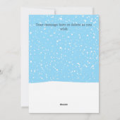 Personalized Watercolour Pony Flat Christmas Feestdagenkaart (Achterkant)