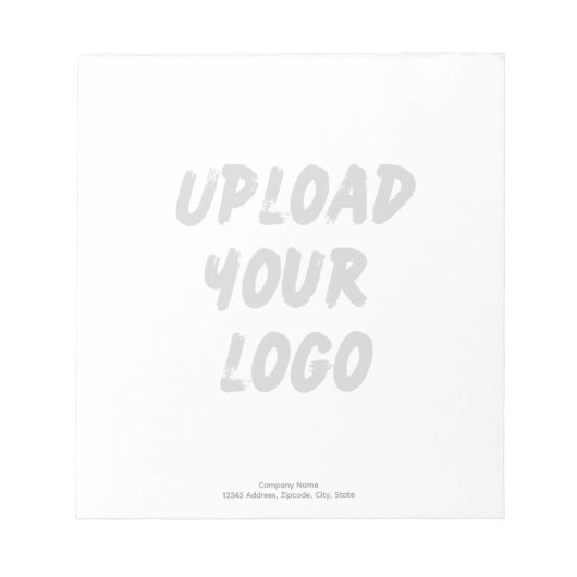 Personalized Watermark Logo Notitieblok (Voorkant)